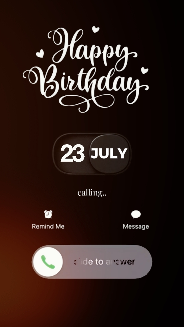 23 Juli ulang tahun 