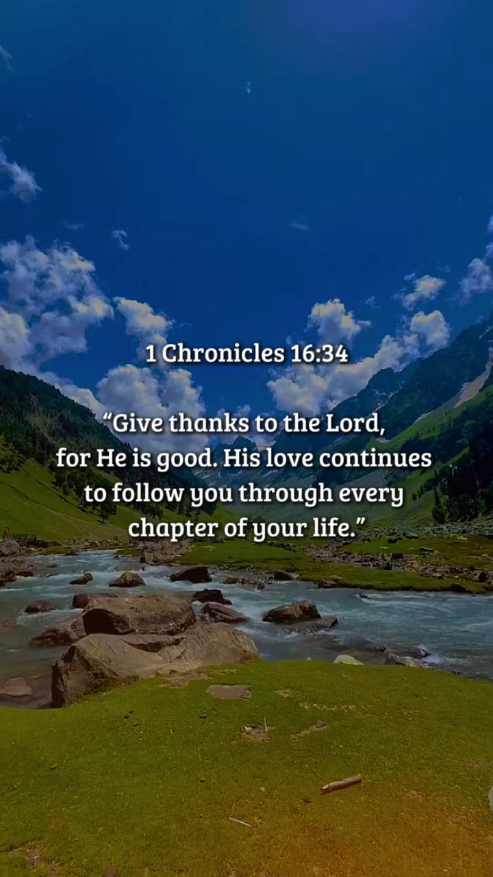 1 Crônicas 16: 34
