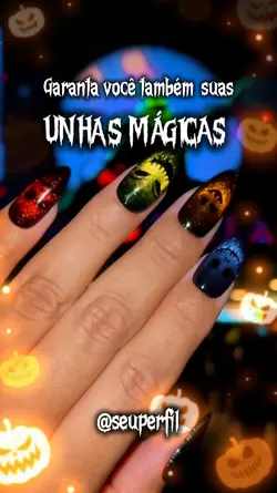 Unhas Halloween 