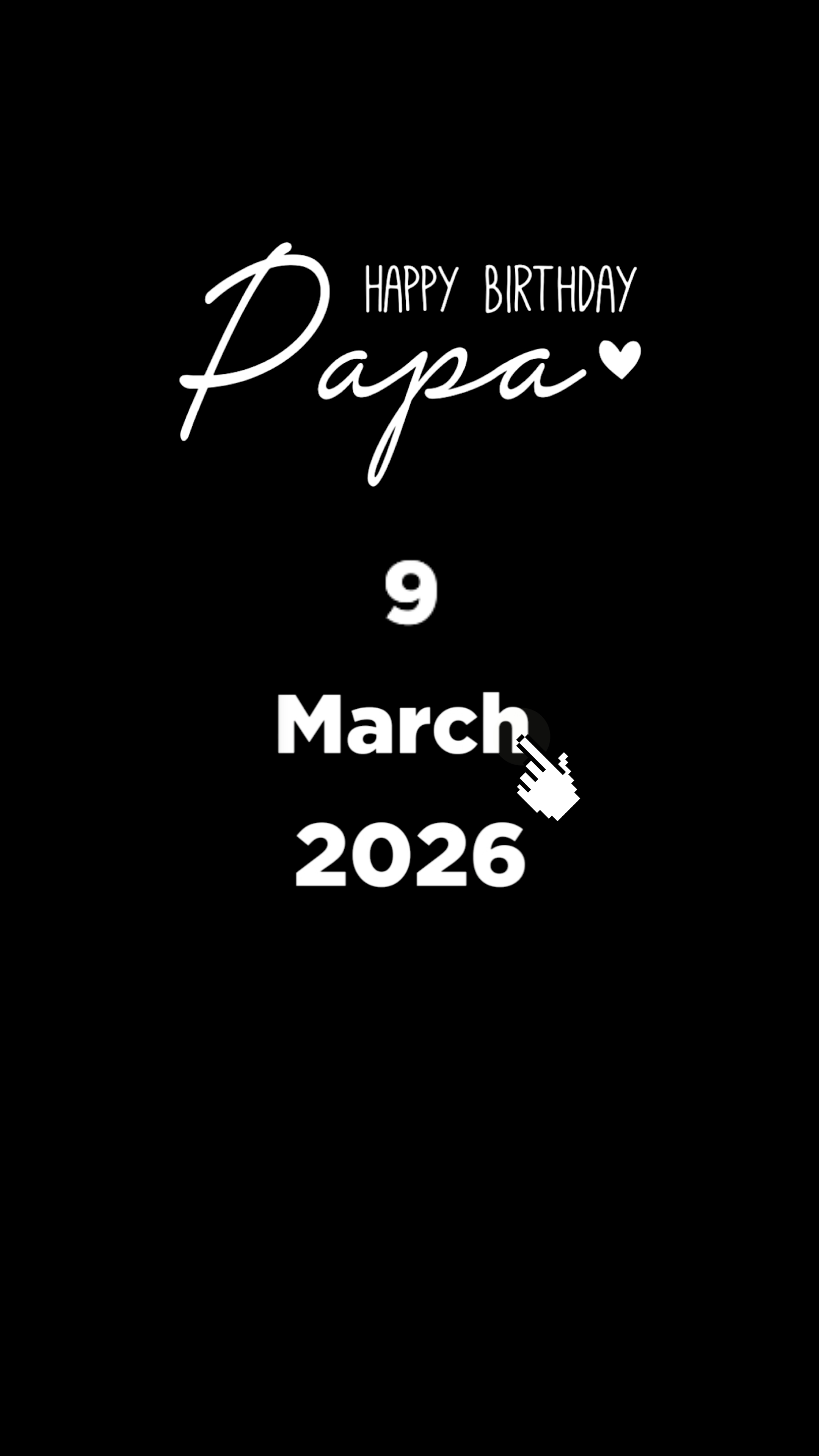 HBD PAPA 9 MÄRZ