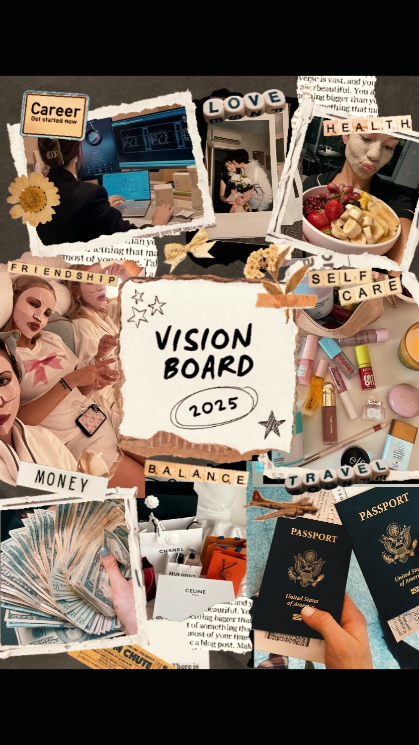 VISION BOARD OF 2025