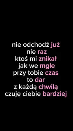nie odchodź już 