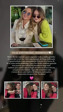 Parabéns madrinha