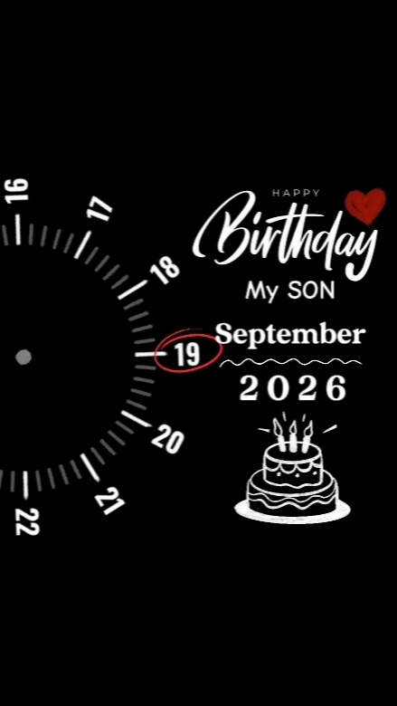 HBD SON 19 SEPTEMBER