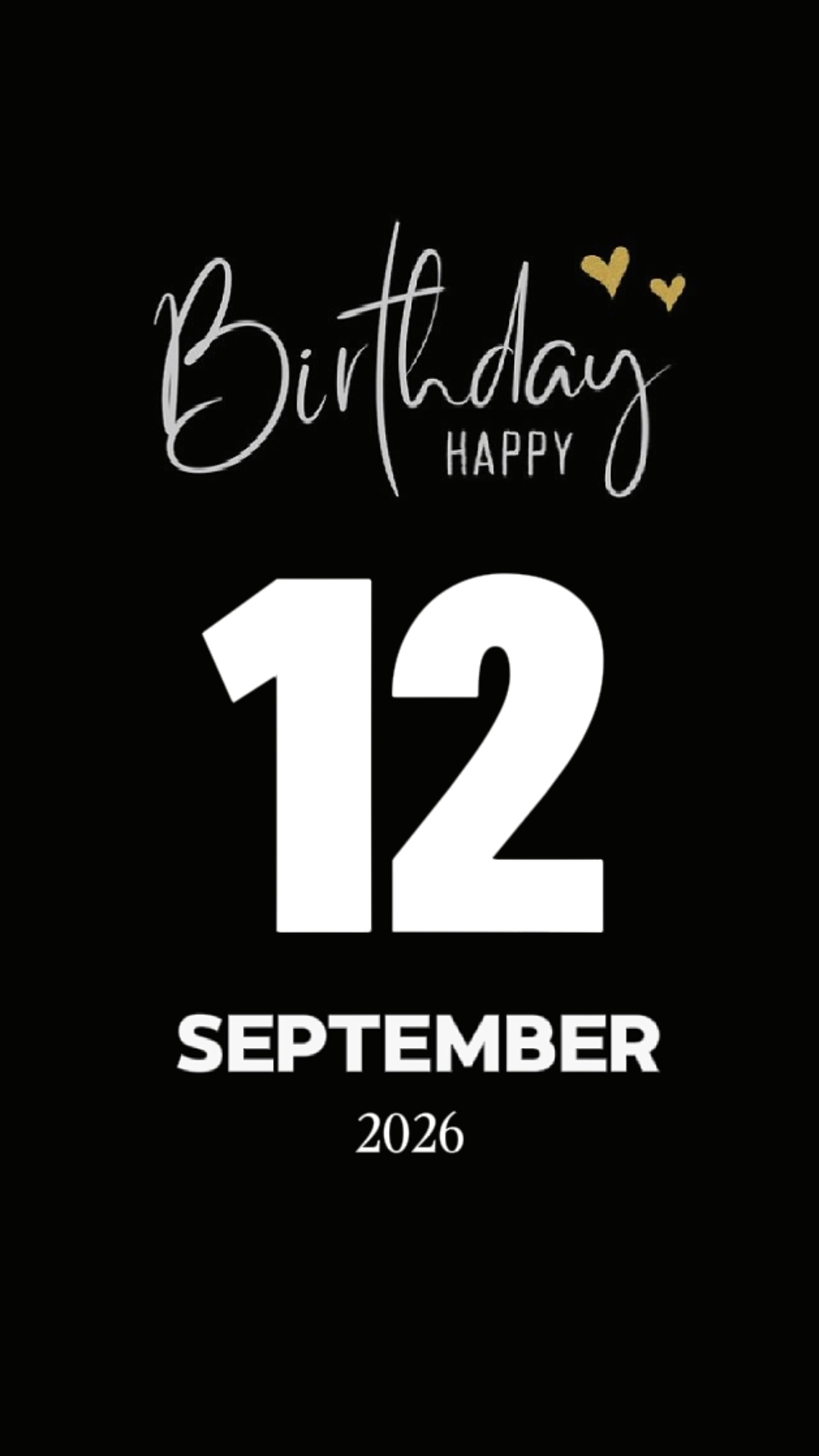 BIRTHDAY 12 SEPTEMBE