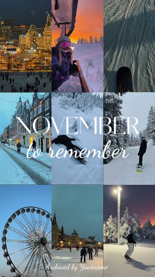 NOVEMBER TO REMEMBER