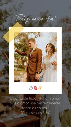 Feliz nosso dia..