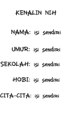 kenalin nih teks isi