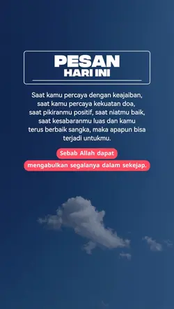 Pesan hari ini