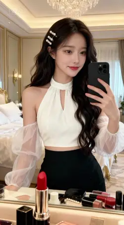 AI chụp trước gương