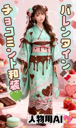 チョコミント和装/人物用AI
