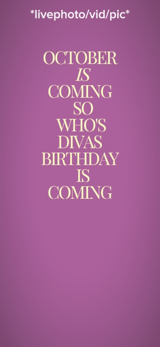 October birthday