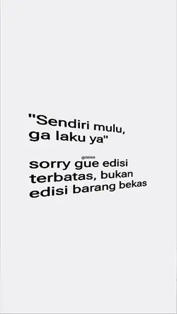 Sendiri mulu