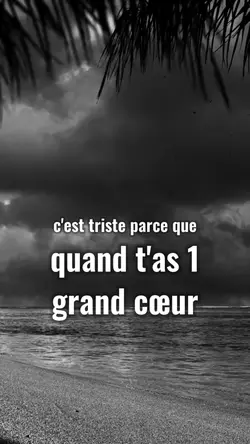 C'est triste 