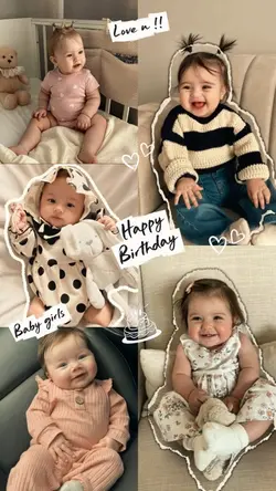 Birthday baby girls 