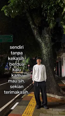 sendiri tanpa kekash