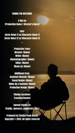Outro credits film 
