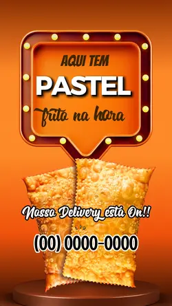 pastel frito na hora