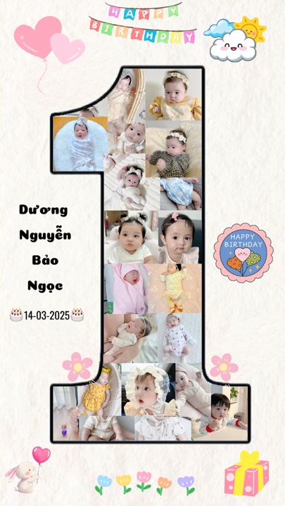 Sinh nhật Bé 1 tuổi