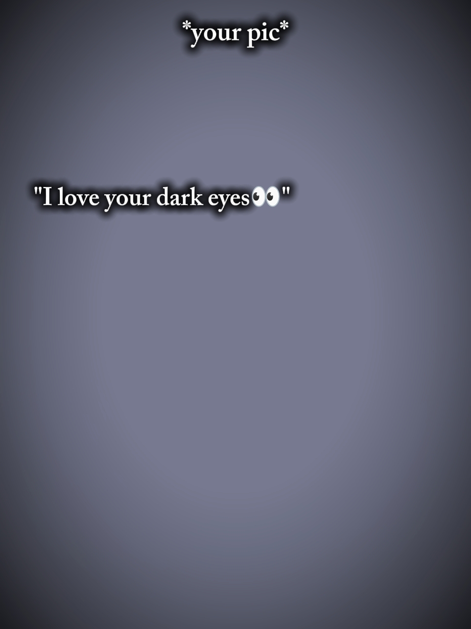 Tes yeux sombres 