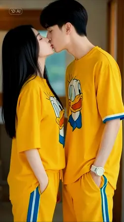 AI kiss couple