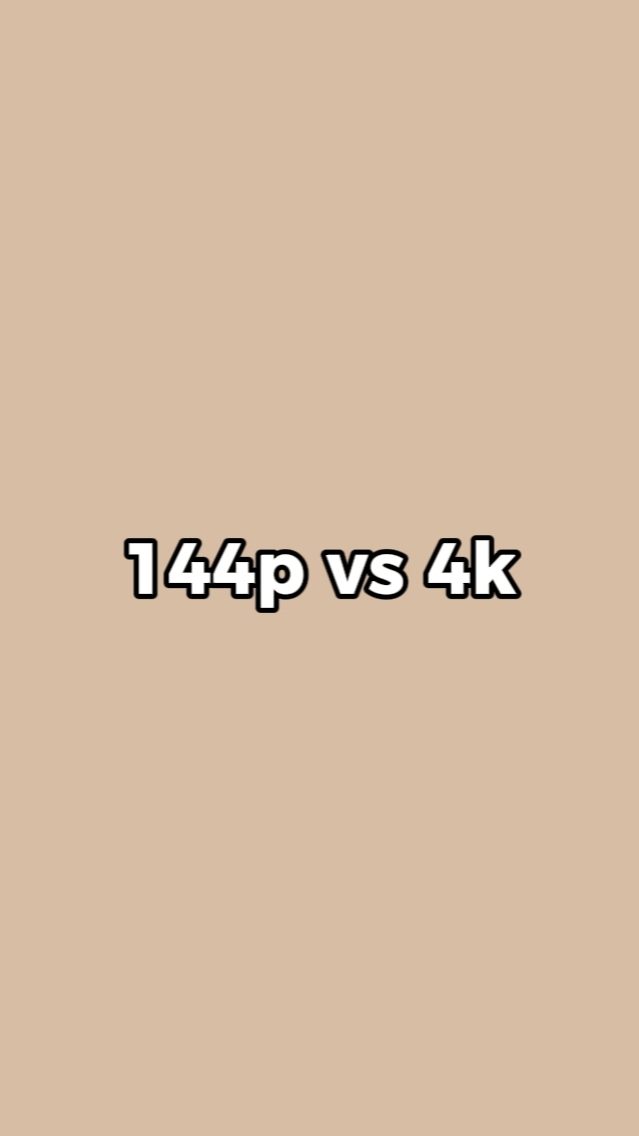 144p vs 4k trend
