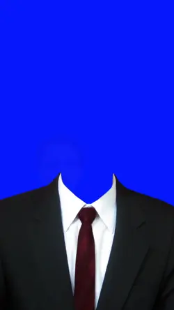 Pas Photo Latar Biru