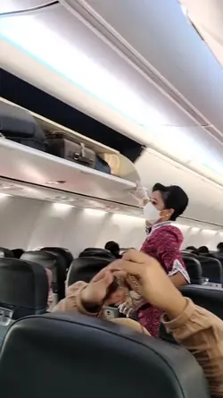 prank di pesawat