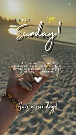 Hello Sunday 🌞
