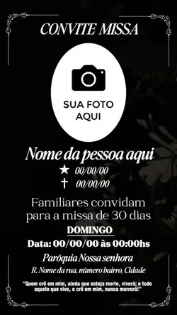 Convite missa 
