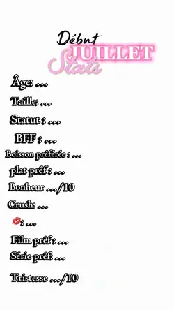 Stats début juillet