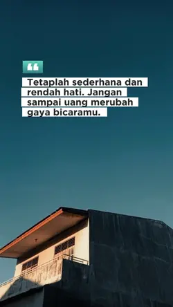 Tetaplah sederhana