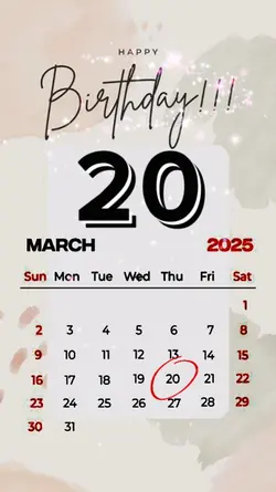 hbd 20 MARCH 2025