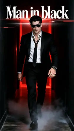 Man in black