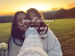 shoulder when u cry