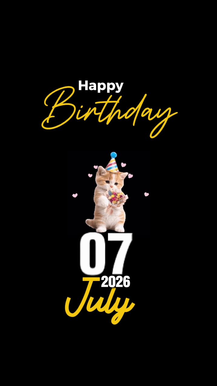 BIRTHDAY CAT