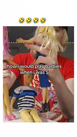 playing barbie