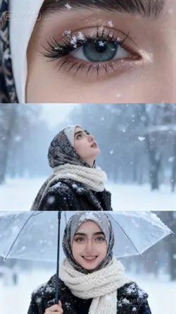 Ai snow with hijab