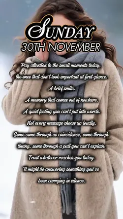 Sunday 30th November