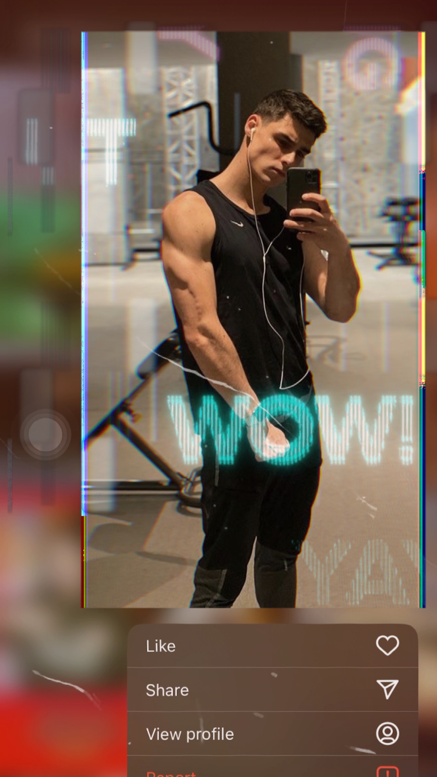 Gym selfie