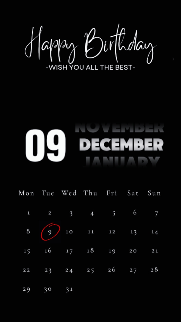 HBD 09 DÉCEMBRE 