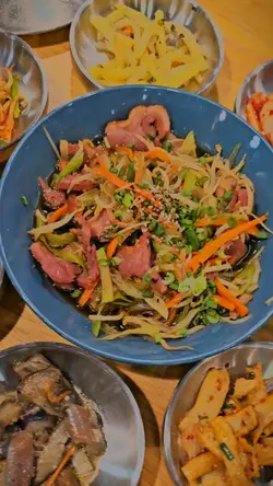 Duck stir fry