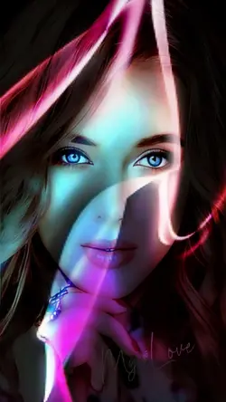 Efek light neon kren