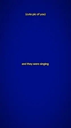 andtheyweresinging