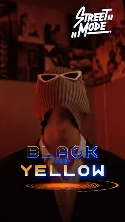 black and yellow 