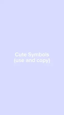 Cute Symbols