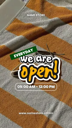 WE ARE OPEN