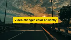 Video changes color 