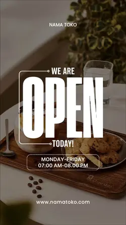 we are open 