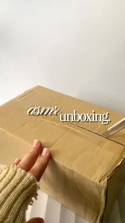 Asmr unboxing